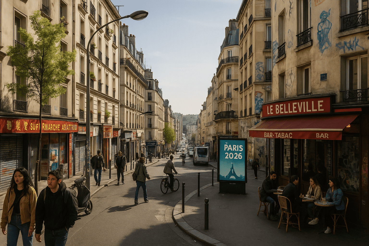 Balade au c&oelig;ur de Belleville &agrave; Paris